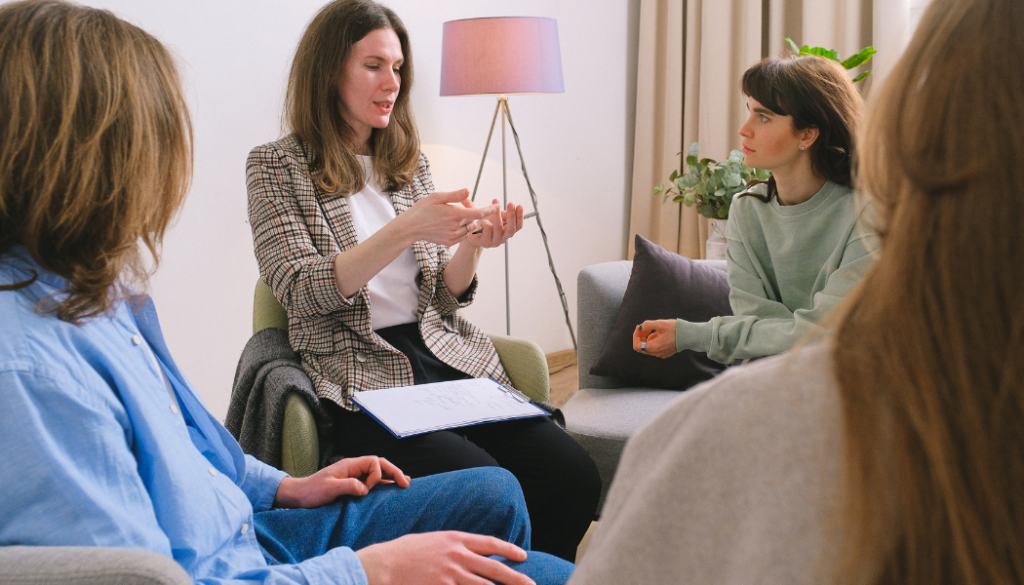 mental health awareness communication with group