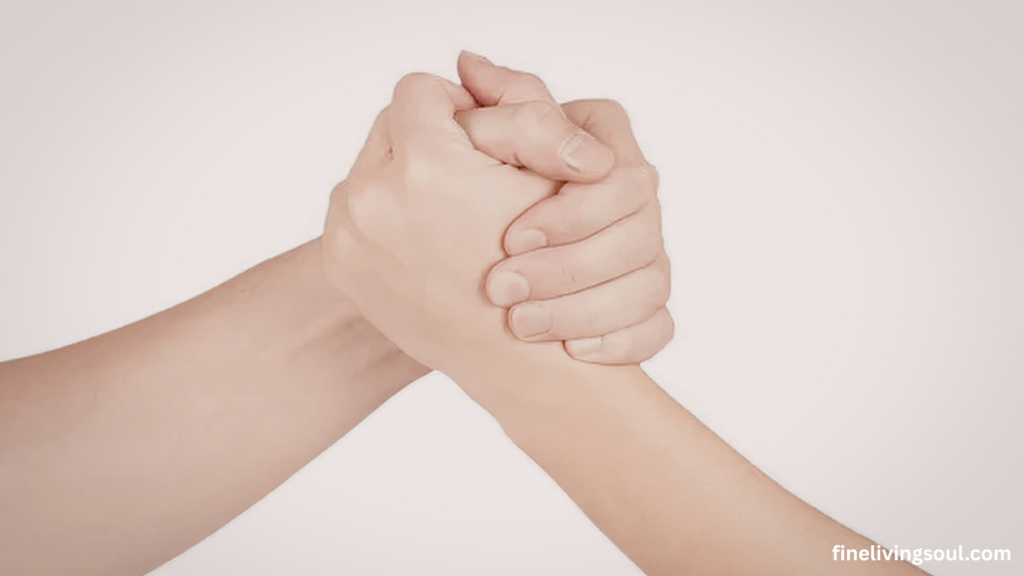 couples holding hands firmly as a sign of certainty in relationship